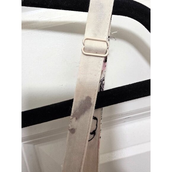 Torrid Floral Print Ivory Pink & Black Spaghetti Strap Sundress Smocked Bodice & - Picture 4 of 10